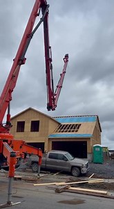 Concrete Pump Truck Boom Snaps and Crushes House 🏗️🏘️ #construction #fail #concretepump #accident #destruction #heavyequipment #house | Assholeisms