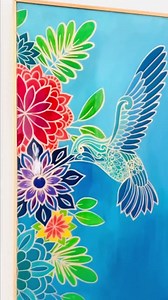 148K views · 1.6K reactions | A rework of my hummingbird design! I love, love the combination of Unicorn Spit (the color) and resin…so vivid! #hummingbird #mandala #unicornspit #flowers #design Rachael Bain ❤️ | Jamie Locke Art | Facebook