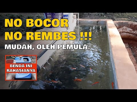 FISH POND #3 Steps to Making a Simple Fish Pond for Beginners Without Leaks and Seepage!!!