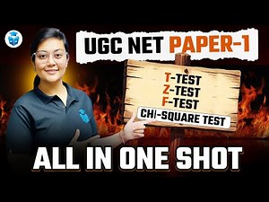 UGC NET Paper 1 Research Aptitude | T-Test, Z-Test, F-test,Chi Square Test | Aditi Mam