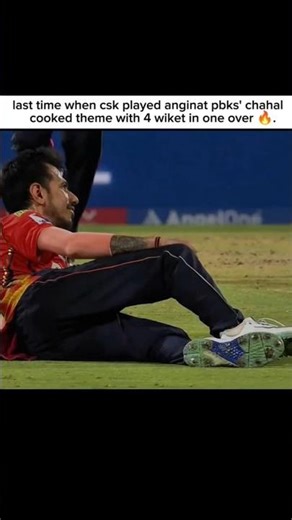 last time when csk played in 2025 chahal One over 4 wiket 🔥🥶.#chahal #csk #pbks