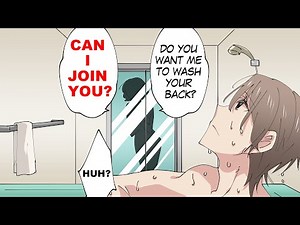 Hot Step Sister Says "Shall We Take A Bath?" I Can't Stand It Anymore! So... (Love Manga Comics)