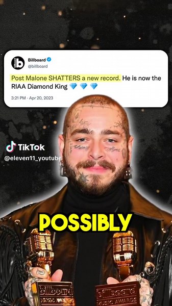 Post Malone's Record-Breaking Diamond Songs Collection
