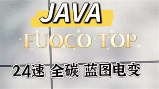 JAVA FUOCO TOP 火点电变版本 不到8000元就可以拿下全碳的整车车架前叉车把.....
