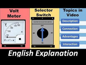 3 Phase Voltmeter Selector Switch Connection Tutorial | Step-by-Step Guide