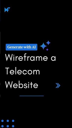 Wireframe a Telecom Website | MockFlow AI