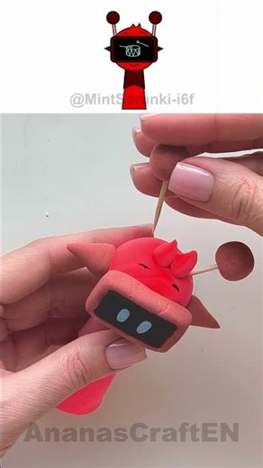 DIY Sprunki OC - Medin! Making clay toy #sprunki #incredibox