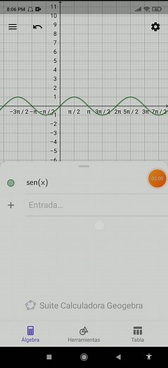 Gráficas de seno, coseno y tangente en GeoGebra. #Matemáticas #Trigonometría #GeoGebra