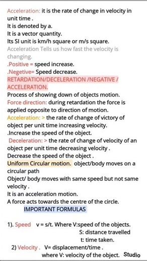 #shorts class 9th chapter 1 motion notes# physics.