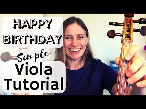 Happy Birthday on Viola sheet music, Happy Birthday Viola Tutorial