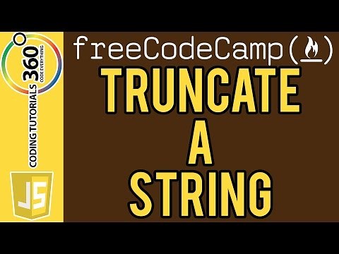 Truncate a String JavaScript Free Code Camp