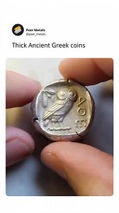 Thicker than your average ancient coin. These Greek beauties aren’t just historic—they’re hefty. Stacking history never felt this real. Would you add one to your collection? —————————— 🦉 PeerMetals.com – Where stackers find legends —————————— #ancientcoins #greekcoins #silverstacking #numismatics #historiccoins #ancientmoney #coincollector #stackingsilver #owlcoin #silverhistory #rarescoins #peermetals #bullioncoins #preciousmetals #coinsofinstagram | PeerMetals
