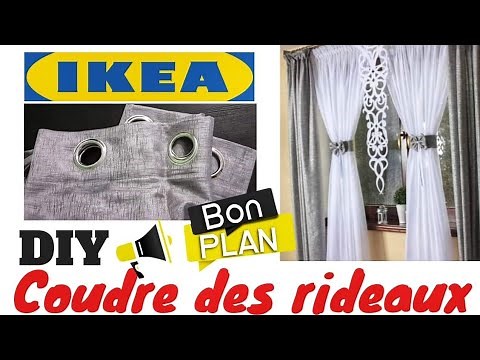 COUDRE DES RIDEAUX AVEC LE KIT DE COUTURE CHEZ IKEA / BON PLAN COUTURE le monde de clealys .