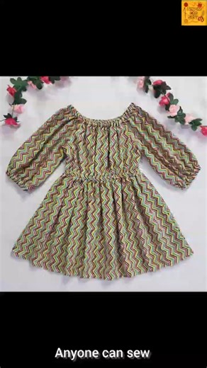 Elastic neck baby frock design #babyfrock #sewing #cuttingandstitching #diy #babytop #shorts