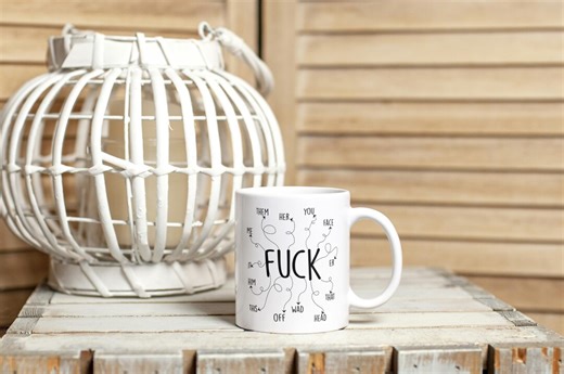 Cursing Mug, Fuck Everything Mug, Swearing Coffee Cup, Sarcastic Mug, Adult Humor Gift Mug - Etsy