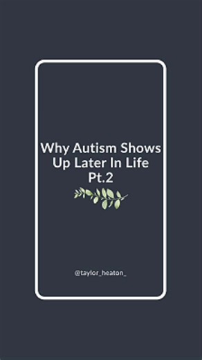 Why Autism Shows Up Later In Life Pt.2 Maybe you are not becoming less capable, maybe your daily demands have simply exceeded your current capacity. Many autistic adults notice that autism can feel more intense when responsibilities pile up, because executive functioning, sensory regulation, and social energy all require capacity. Understanding the difference between overload and failure can make it easier to respond with support instead of self criticism. For the full conversation and more insi