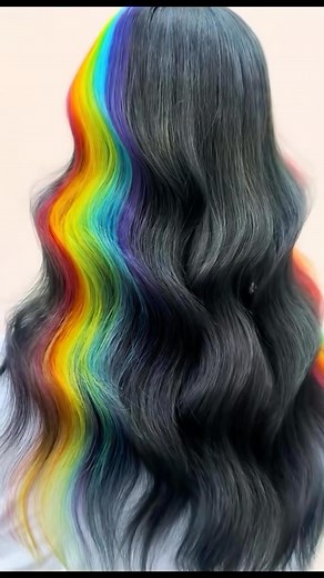 Pink Floyd-inspired vivid excellence from @hairwaytoheavennn 🌈 Over six hours in the making with precise colour application and zero bleed, the result is SO clean. #hair #hairdressing #hairdresser #pinkfloyd #vivid #vividhaircolour #hairtransformation #rainbowhair | Creative HEAD Magazine