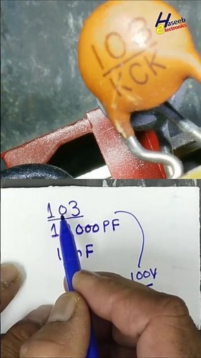 Decoding 103 KCK Ceramic Disc Capacitor Marking! 🔍 #Shorts