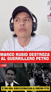 #URGENTE ESCÁNDALO EN VIVO‼️ MARCO RUNIO SECRETARIO DE ESTADO DE LOS ESTADOS UNIDOS EXPLOTA CONTRA PETRO Y LO DESTROZÓ ANTE EL MUNDO.. EL JEFE DE LA MAFIA Gustavo Petro QUEDÓ EN RIDÍCULO ANTE PERIODISTAS Y DELEGACIONES DE TODOS LOS PAISES... NO SE PIERDAN ESTAS IMPACTANTES DECLARACIONES QUE TIENEN AL GU3RR1LL3R0 EN EL OJO DEL HURACÁN Y SACUDIERON LOS CIMIENTOS DE LA CASA DE NARIÑO... COMPARTAN A TODOS LOS RINCONES DE COLOMBIA... #ATENCIÓN #FueraPetro #Noticias #Colombia #MauricioMatri #ColombiaN