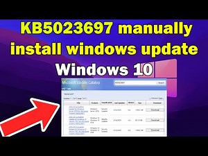 How to manually install KB5023697 Updates Windows 10 1607 to Build 14393.5786