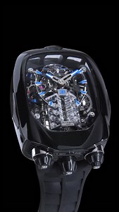 66K views · 5.9K reactions | x @Bugatti Where automotive legend meets horological brilliance—the Bugatti Chiron Tourbillon Rose Gold. Admire the breathtaking design inspired by Bugatti’s W16 engine, brought to life with unrivaled craftsmanship and artistry. 55 x 44-mm black titanium case W16 engine block automaton 30°-inclined flying tourbillon Power reserve indicator #Jacobandco #Inspiredbytheimpossible #Bugatti | Jacob & Co. | Facebook