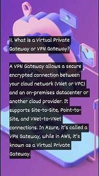 what is VPN Gateway #vpn #networking #cloud ‪@MicrosoftAzure‬