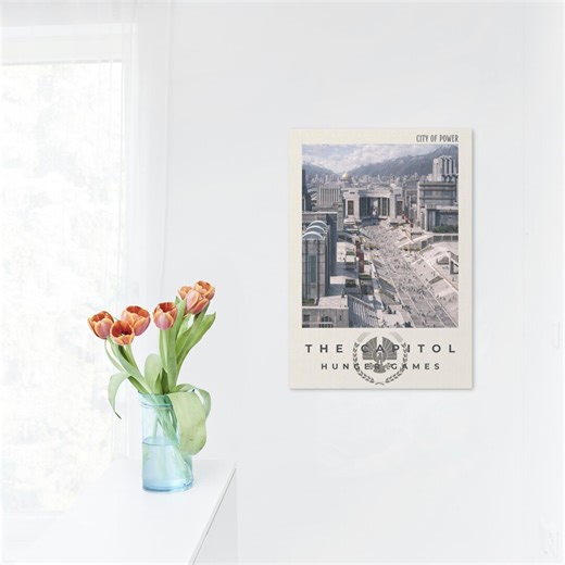 The Capitol Wall Art Printable | Hunger Games Inspired Poster | Epic Modern Cityscape | Digital Download - Etsy