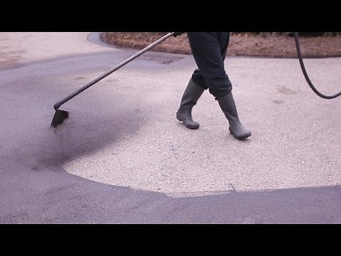 Asphalt Sealing a LARGE Driveway (We Mean Clean)