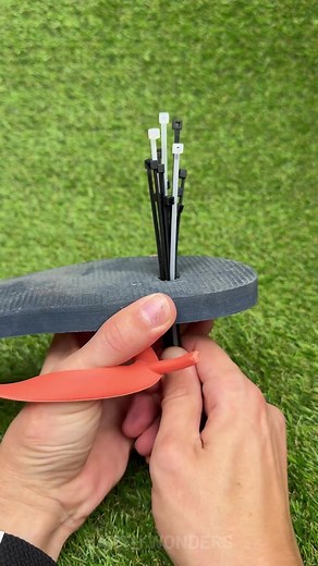 199K views · 418 reactions | Fix a Flip Flop Using Zip Ties! | Earth Wonders | Facebook