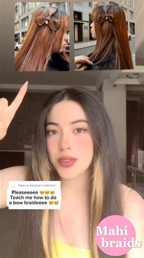 🎀Gorgeous Bow Braid Tutorial You’ll Learn in Minutes!✨#bow #hairstyles #braidstyles #hair #braids