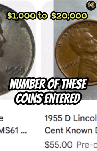 The 1955 Double Die Penny – A Collector’s Dream Coin #pennys #coins #viralvideos | The Diggin Dave