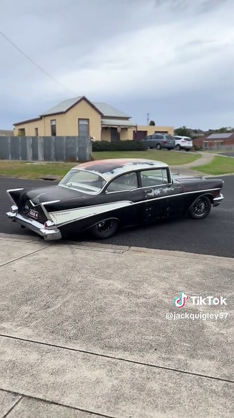 Slow 57🦧 #prostreet #chevy #dragcar #bigblockchevy #632ci #summernats #fypシ #viral #632 #1957 #57