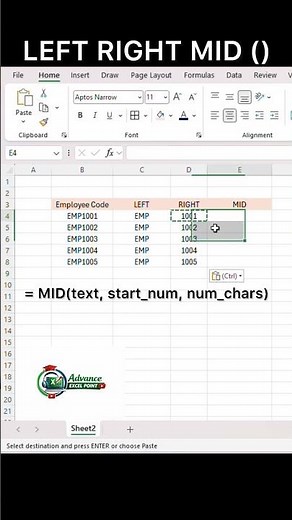 LEFT, RIGHT & MID Formula | Extract Text in Excel in 1 Minute