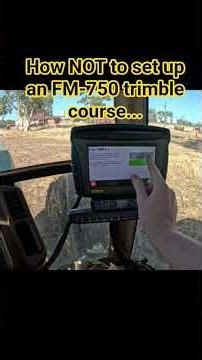 How NOT to set up an FM-750 trimble #australianfarming #autosteer #trimble