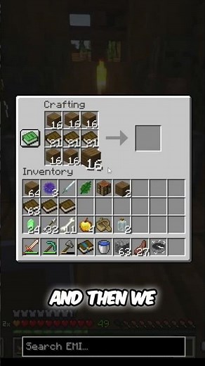 MAX OUT Minecraft Enchanting: Craft 15 Bookshelves NOW! #shorts
