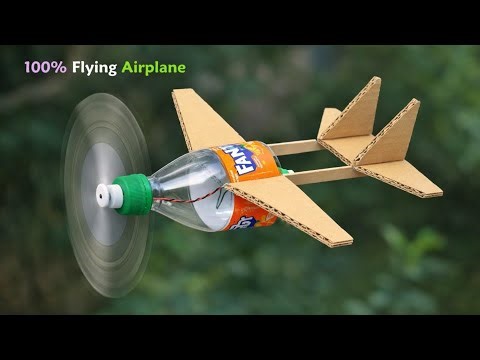 How to build a high speed RC airplane from plastic bottles at home