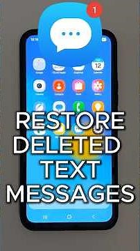 How to restore deleted text messages in Android phone #shorts