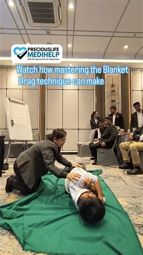 How to Perform the Blanket Drag Technique | Emergency First Aid 🚨 #shorts #shortsvideo