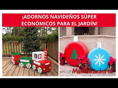 ¡12 Adornos Navideños Súper Económicos Para Decorar Tu Jardín!