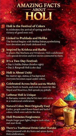 Amazing facts about holi which everyone must know.