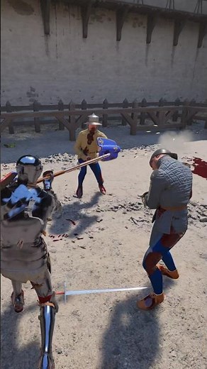 Polehammer Reach That Breaks All Defense | Heavy Handed Half Sword Medieval Brave Stand Duel