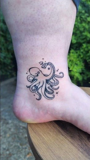 Octopus tattoo at Teddington Ink