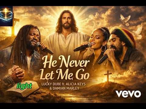 He never let me go _Lucky Dube ft Alicia key with Damian Marley (Official gospel reggae lyric)