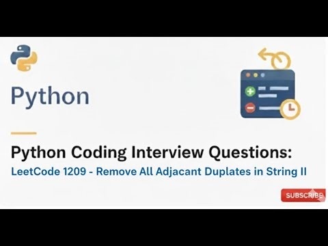 Leetcode # 1209. Remove All Adjacent Duplicates in String II | Python Solution