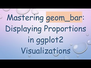 Mastering geom_bar: Displaying Proportions in ggplot2 Visualizations