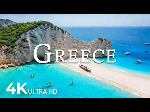 FLYING OVER GREECE (4K UHD) – Soothing Music Along With Beautiful Nature Video - 4K Video UHD #9