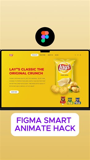Figma Smart Animate Hack UI design | #figma #shorts