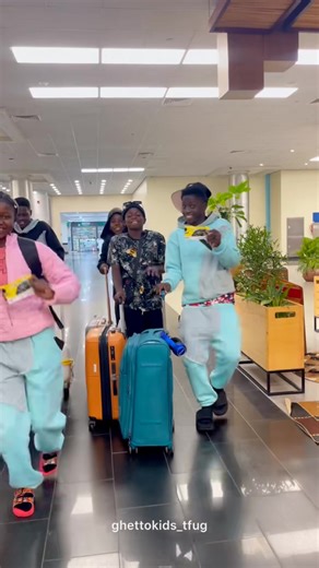We are back Home 🏠 🇺🇬 Aboard the Best airline Uganda Airlines We love the services and Such a Treatment. - Lets fly the Crane to the pearl of Africa! #inspireghettokids #ghettokids #dance #happy #ugandaairlines #love #makinglifebetterthroughdance | Triplets Ghetto Kids