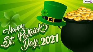 Happy St Patrick’s Day 2021! Send Greetings, Wishes, HD Images, WhatsApp Stickers, GIFs, Shamrock Telegram Pics, Quotes & Photos to Your Loved Ones | 🙏🏻 LatestLY