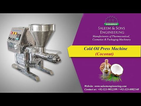 Coconut Oil Extraction Machine | Cold Oil Press Machine